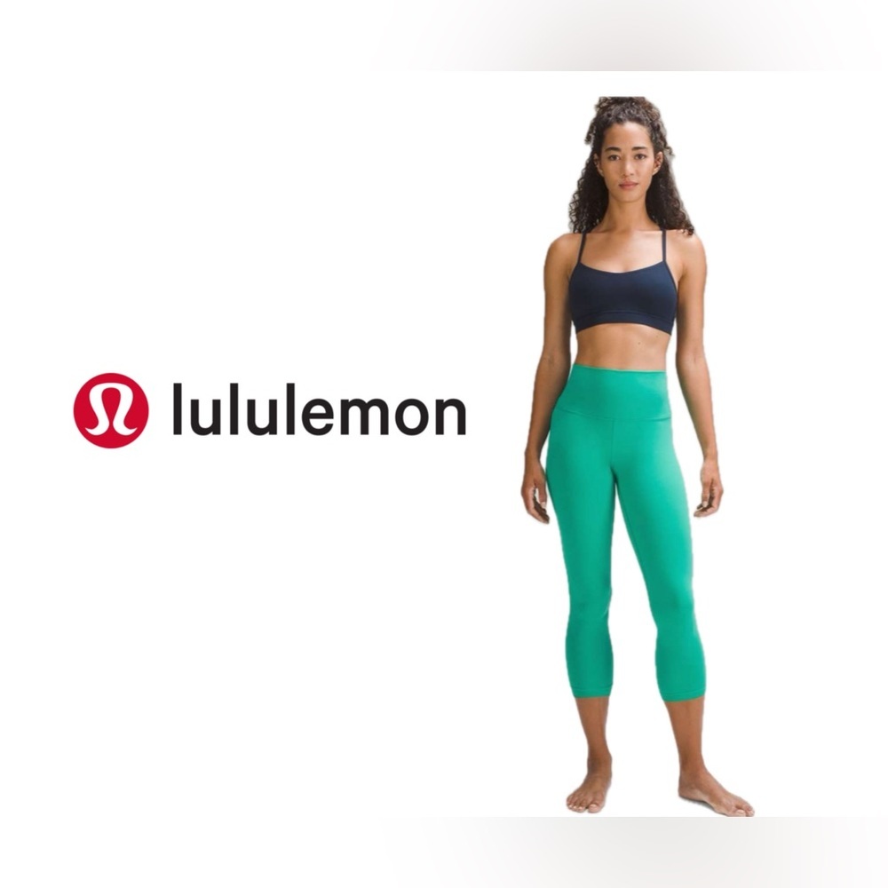 2023 Lululemon Align High-Rise Lined Crop 23" Maldives Green Size 8